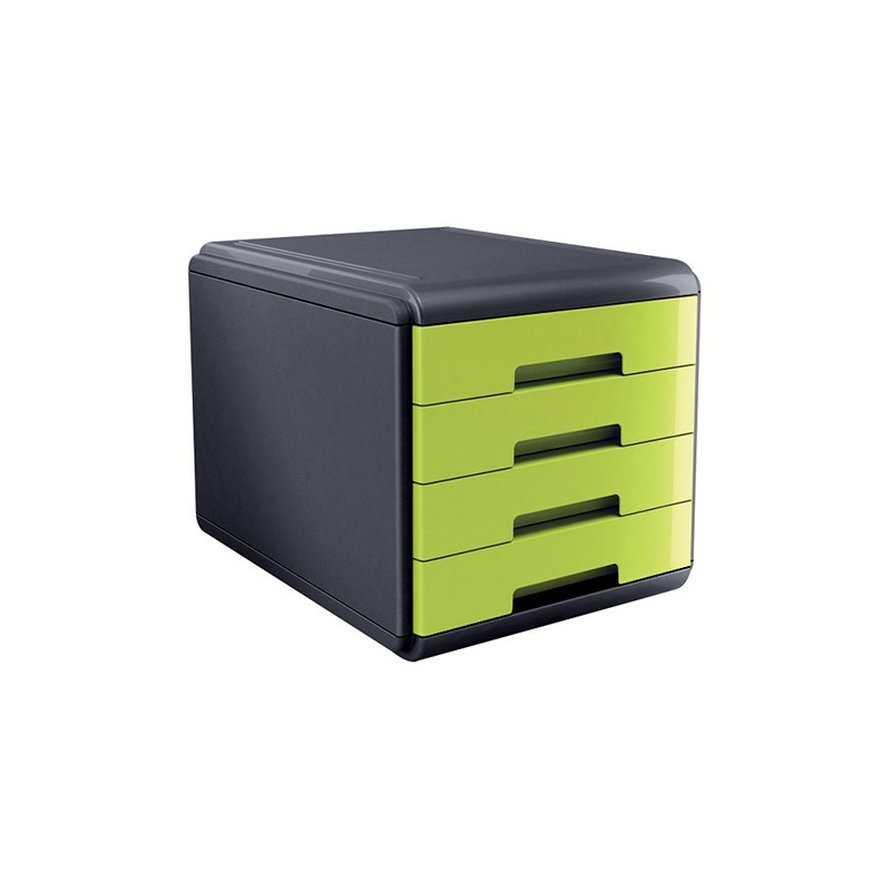 CASSETTIERA Mydesk 4 cassetti - Infrangibile - Colore VERDE Verde - Green CASSETTIERA Mydesk 4 cassetti - Infrangibile - Colore VERDE Verde - Green