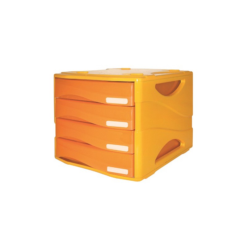 CASSETTIERA Smile ARC 4 cassetti ARANCIONE traslucido - 2 pz Arancio - Orange CASSETTIERA Smile ARC 4 cassetti ARANCIONE traslucido - 2 pz Arancio - Orange