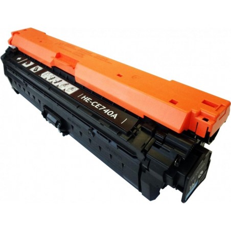 CE740A - Toner rigenerato Nero per Laserjet Color CP 5225, CP 5225 DN, CP 5225 N. Stampa fino a 7.000 pagine al 5% di copertura.