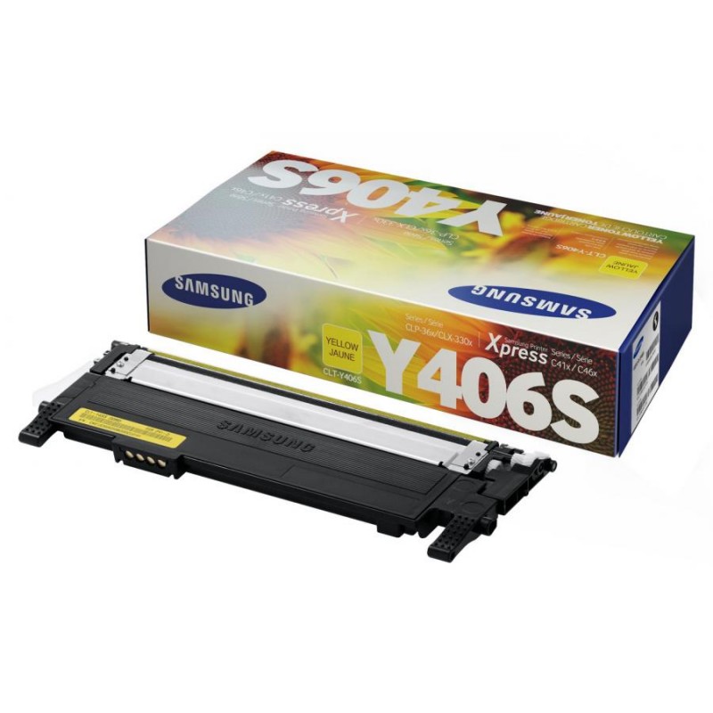 CLT-Y406S - TONER ORIGINALE GIALLO PER CLP 360, CLP 365, CLX 3300, CLX 3305. CLT-Y406S - TONER ORIGINALE GIALLO PER CLP 360, CLP 365, CLX 3300, CLX 3305.