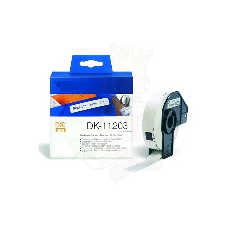 DK-11203 Nastro bianco 17X87 MM 300ETICHETTE per Brother P-Touch QL1000 1050 1060