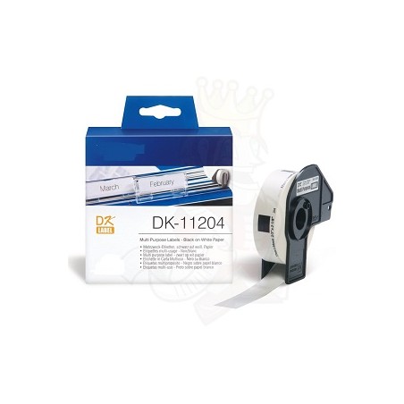DK-11204 Nastro bianco 17X54 MM 400ETICHETTE per Brother P-Touch QL1000 1050 1060
