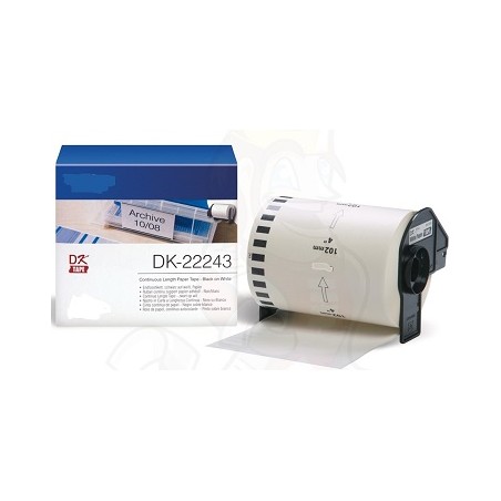DK-22243 Nastro bianco 102X30.48 MM per Brother P-Touch QL1000 1050 1060