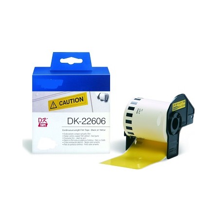 DK-22606 Nastro giallo 62X15.24 MM per Brother P-Touch QL1000 1050 1060