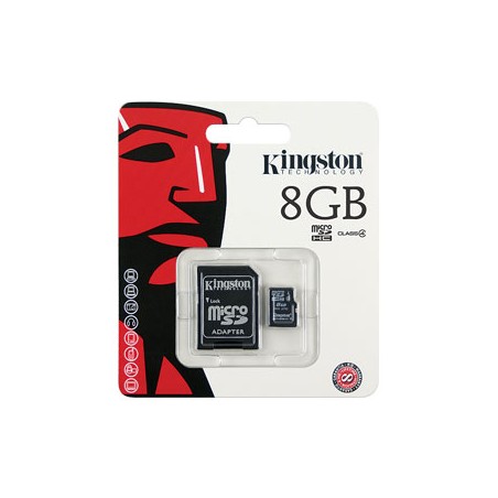 KINGSTON - SDC10/8GB -MICROSDHC CLASSE 4 FLASH CARD