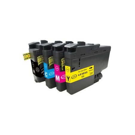 LC-3233Y- LC3233Y Cartuccia Giallo compatibile per DCP-J1100 DW e Brother MFC-J1300 DW