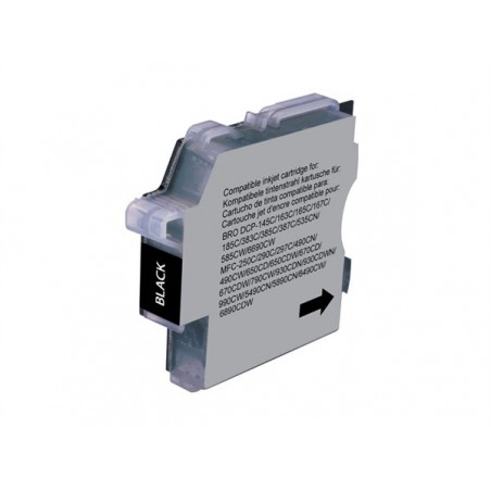 LC-980BK Lc1100BK Cartuccia Inkjet Compatibile Nero Universale Per Dcp 145 C, 165 C, Mfc 290 C, Dcp 6690 Cw, Mfc 6490 Cw. Compat