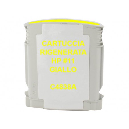 11 Cartuccia Inkjet Monouso Rigenerata Giallo Per Business Inkjet 1000, 1100, 2200, 2230,2250. Compatibile Con C4838ae. Codice C