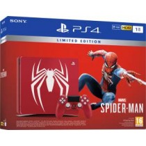 PS4 Console 1TB Limited Edition Amazing Red + Marvel\'s Spider-Man