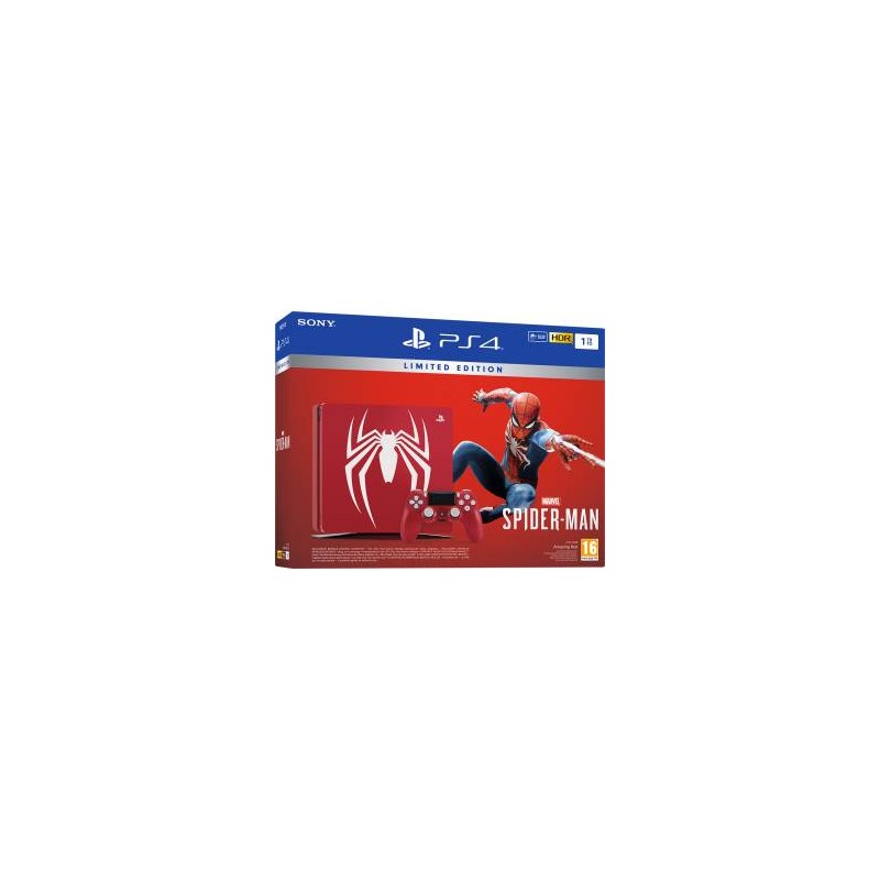 PS4 Console 1TB Limited Edition Amazing Red + Marvel\'s Spider-Man PS4 Console 1TB Limited Edition Amazing Red + Marvel\'s Spider-Man