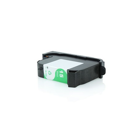 15 Cartuccia Rigenerata Inkjet Nero Per Digital Copier 310, Deskjet 3810, 3820, 3822, 810C.Compatibile Con C6615de. Codice Cartu