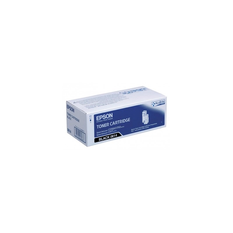 S050614 TONER ORIGINALE NERO PER EPSON ACULASER CX17, C1700, C1750N, C1750W. S050614 TONER ORIGINALE NERO PER EPSON ACULASER CX17, C1700, C1750N, C1750W.