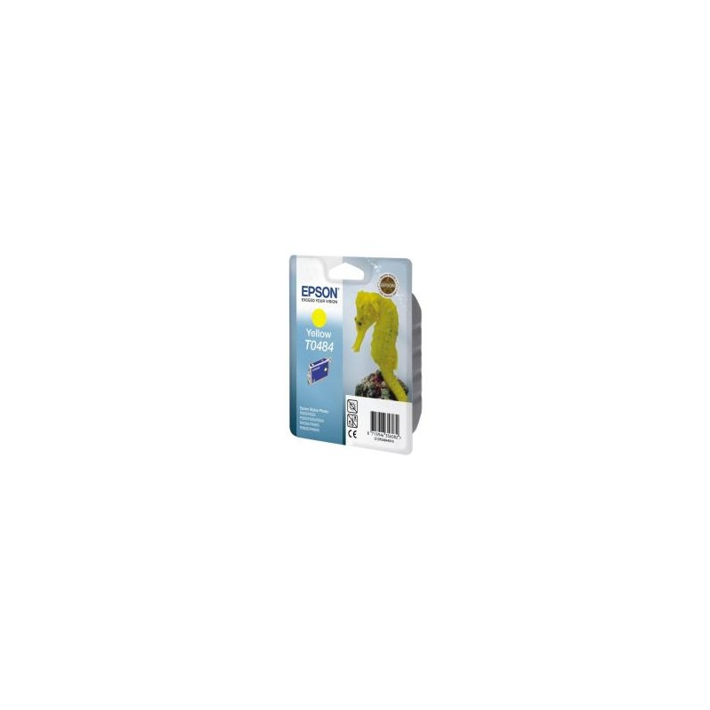 T0484 Cartuccia originale Giallo Epson Photo RX500, RX600, RX620, RX640, Photo R200. codice T048440. T0484. T0484 Cartuccia originale Giallo Epson Photo RX500, RX600, RX620, RX640, Photo R200. codice T048440. T0484.