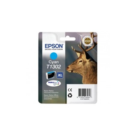 T1302 Cartuccia originale Ciano Epson BX 625 FWD, BX 525 WD, Sx 525 WD, 620 FW, BX 925FWD. codice T13024010. T1302.