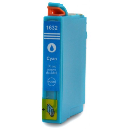 T1632 - 16XL - Cartuccia inkjet compatibile Ciano per Epson Workforce WF 2010W, WF 2510WF, WF 2520NF, WF 2530WF. Compatibile con