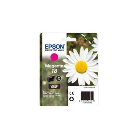 T1803 - 18 - Cartuccia Magenta originale per Epson Expression Home XP30, XP102, XP202, XP205, XP302.
