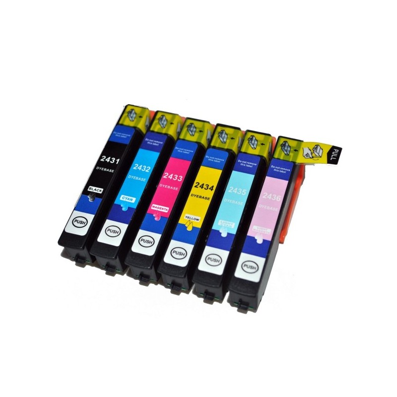 T2434 - 24XL - Cartuccia inkjet Giallo Compatibile per Epson Multifunzione Expression Photo XP750, XP850. Compatibile con T24344 T2434 - 24XL - Cartuccia inkjet Giallo Compatibile per Epson Multifunzione Expression Photo XP750, XP850. Compatibile con T24344