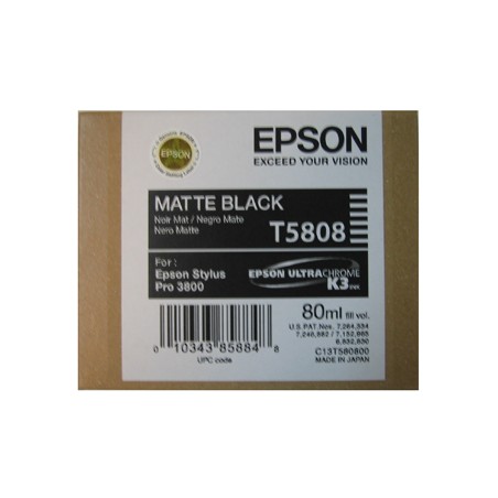 T5808 - Cartuccia originale Nero Matte Epson Pro 3800, 3800 GRAPH.