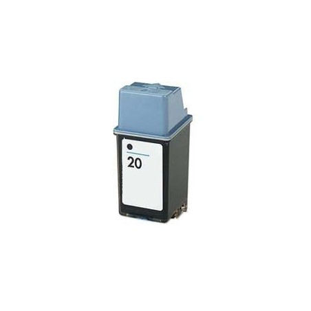 20 Cartuccia rigenerata inkjet Nero per HP Apollo P 2100, P 2200, Deskjet 610C, 612C, 615C. Compatibile con C6614DE. Codice cart