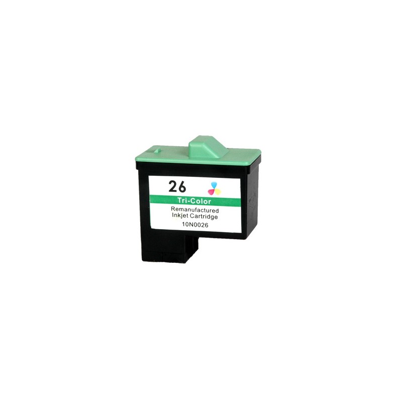 26 Cartuccia rigenerata inkjet a Colori per Compaq IJ 650, Lexmark Serie X (all in one) X72, X74, X75, X1100. Compatibile con 10 26 Cartuccia rigenerata inkjet a Colori per Compaq IJ 650, Lexmark Serie X (all in one) X72, X74, X75, X1100. Compatibile con 10