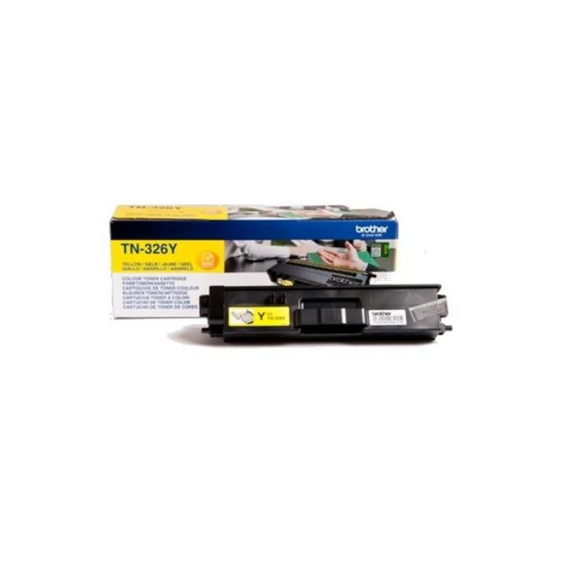 TN-326Y - TONER ORIGINALE GIALLO PER BROTHER HL L8250CDN, L8350CDW, DCP L8400CDN, L8450CDW. TN-326Y - TONER ORIGINALE GIALLO PER BROTHER HL L8250CDN, L8350CDW, DCP L8400CDN, L8450CDW.