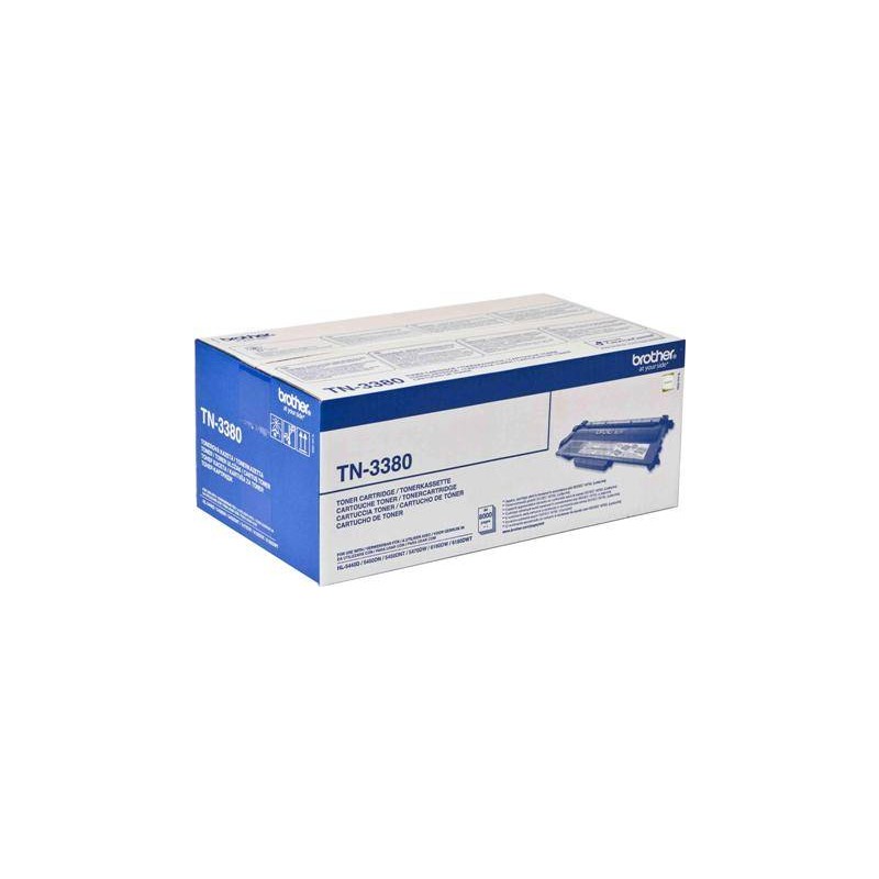 TN-3380 - TONER ORIGINALE NERO PER BROTHER HL 5440D, HL 5450DN, HL 5470DW, HL 6180DW, HL 6180DWT. TN-3380 - TONER ORIGINALE NERO PER BROTHER HL 5440D, HL 5450DN, HL 5470DW, HL 6180DW, HL 6180DWT.