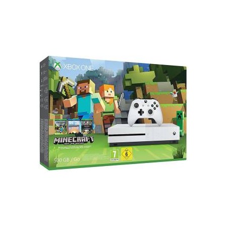 XBOX ONE S Console 500GB + Minecraft