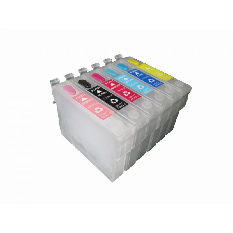 T0802 - Cartuccia vuota autoresettante Ciano per Epson Multifunzione Stylus Photo RX 560, RX 585, RX 685, Stylus Photo R265, R28 T0802 - Cartuccia vuota autoresettante Ciano per Epson Multifunzione Stylus Photo RX 560, RX 585, RX 685, Stylus Photo R265, R28