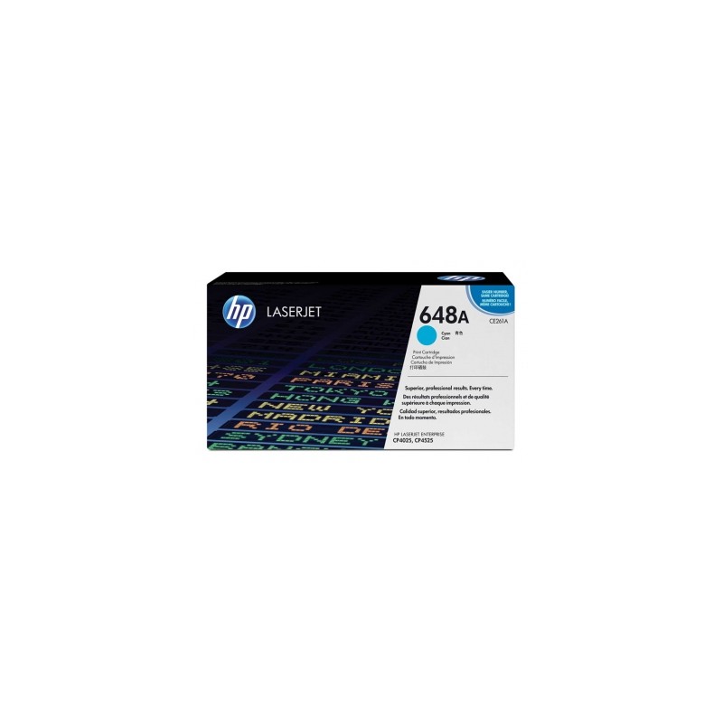 CE261A - 648A - TONER ORIGINALE CIANO HP COLOR CP4525DN, CP4525N, CP4525XH, 4025N, 4025DN. S CE261A - 648A - TONER ORIGINALE CIANO HP COLOR CP4525DN, CP4525N, CP4525XH, 4025N, 4025DN. S
