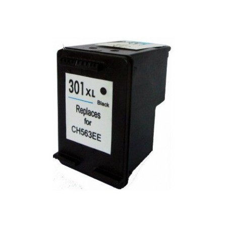301XL Cartuccia rigenerata inkjet Nero per HP Deskjet 1050, 2050, 2050S, 1000, 3000. Compatibile con CH563EE. Codice cartuccia: 