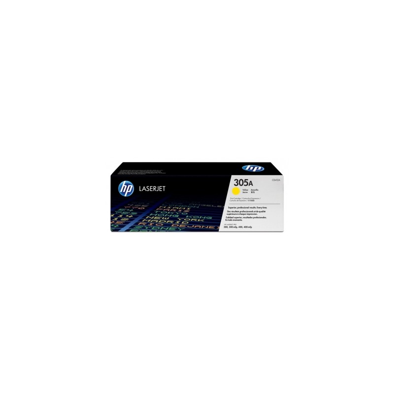CE412A - 305A - TONER ORIGINALE GIALLO HP PRO COLOR M451DN, M451DW, M451NW, MPF M475DN, MPF M475DW. CE412A - 305A - TONER ORIGINALE GIALLO HP PRO COLOR M451DN, M451DW, M451NW, MPF M475DN, MPF M475DW.