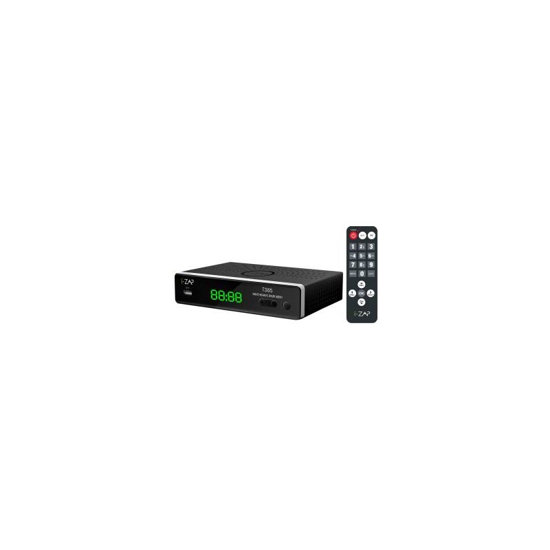 I-Zap Decoder T385 Play DVBT2 HEVC 10 BIT HD/USB Tasti