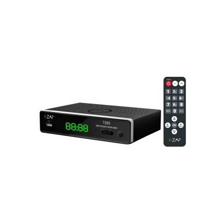 I-Zap Decoder T385 Play DVBT2 HEVC 10 BIT HD/USB Tasti