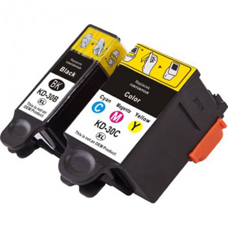 30XLC - Cartuccia rigenerata inkjet a colori per Kodak Esp 1.2, 3.2, C110, C310, C315.
