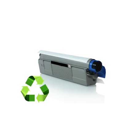 43324424 - Toner rigenerato Nero per Oki C 5800N, 5900N, 5800DN, 5900DN, 5900DTN. Stampa fino a 12.000 pagine al 5% di copertura
