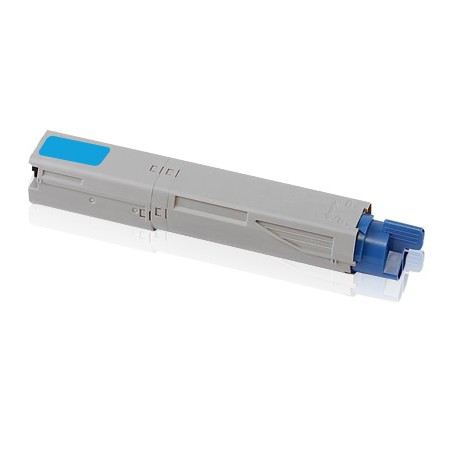 43459339 - Toner Rig. Ciano Con Chip Per Oki C 3300n, 3400n, 3450n, 3600. Stampa Fino A 2.000 Pagine Al 5% Di Copertura.