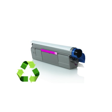 43865722 - Toner rigenerato Magenta per Oki C 5850N, 5950N, 5850DN, 5950DN, 5950DTN. Stampa fino a 6.000 pagine al 5% di copertu