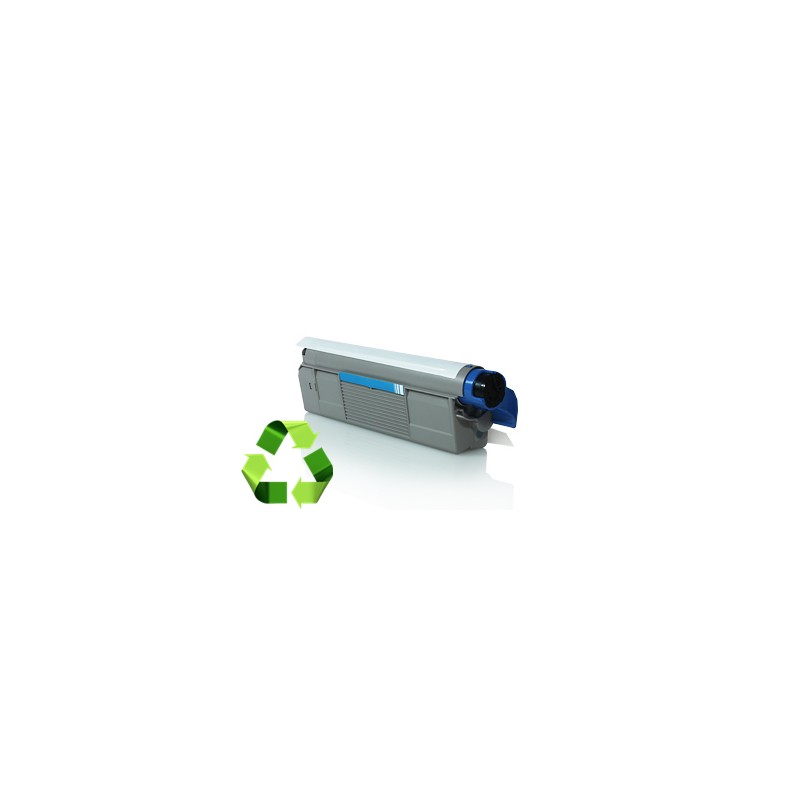 43865723 - Toner rigenerato Ciano per Oki C 5850N, 5950N, 5850DN, 5950DN, 5950DTN. Stampa fino a 6.000 pagine al 5% di copertura