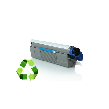 43872307 - Toner rigenerato Ciano per Oki C 5650N, 5750N, 5650DN, 5750DN. Stampa fino a 6.000 pagine al 5% di copertura.