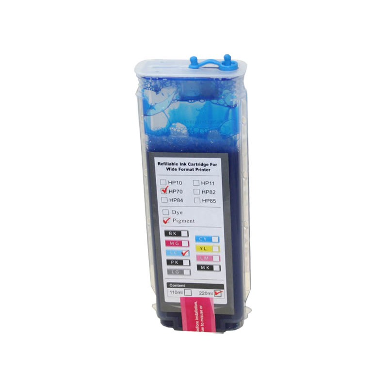 70 - Cartuccia inkjet Compatibile Ciano Fotografico per HP Designjet Z2100, Z3100, Z2100GP, Z3100GP 70 - Cartuccia inkjet Compatibile Ciano Fotografico per HP Designjet Z2100, Z3100, Z2100GP, Z3100GP