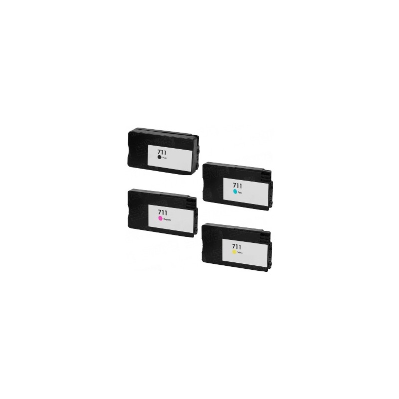 711 - Cartuccia inkjet Giall rigenerata per HP Designjet T120, HP Designjet T520. 711 - Cartuccia inkjet Giall rigenerata per HP Designjet T120, HP Designjet T520.