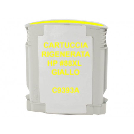 88XL Cartuccia inkjet monouso rigenerata Giallo per HP Officejet PRO K550, PRO K5400, PRO L7400, PRO L7580, PRO L7680. Compatibi