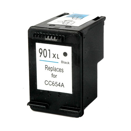 901XL Cartuccia Rigenerata Inkjet Nero Per Officejet J4524, J4580, J4680, J4624, J4660 Aio. Compatibile Con Cc654ae. Codice Cart