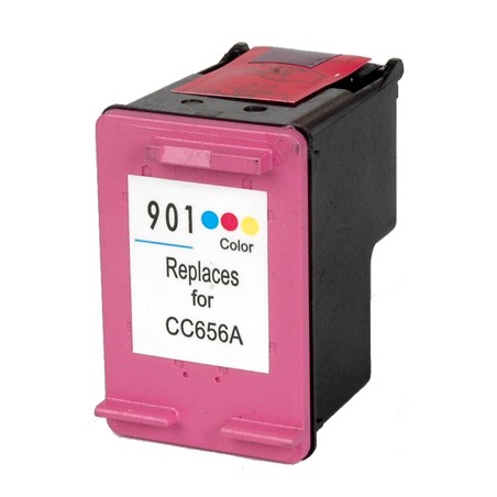 901XL- Cartuccia rigenerata inkjet Colori per HP Officejet J4524, J4580, J4680, J4624, J4660 AIO. Compatibile con CC656AE. Codic