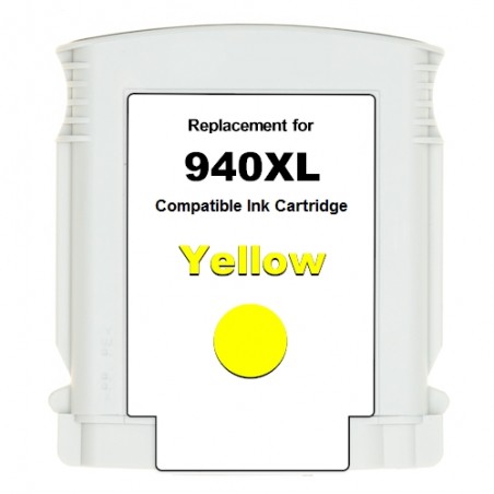 940XL Cartuccia inkjet rigenerata Giallo con Chip, per HP Officejet PRO 8000, PRO 8000 W, PRO 8500, PRO 8500 W. Compatibile con 